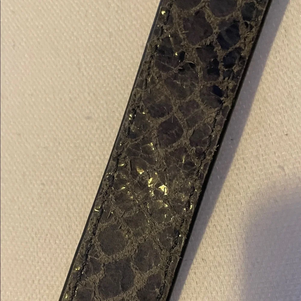 Michael KORS Gray Snake Print Leather Tote Bag